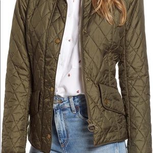 Barbour Green Flyweight Quilted Jacket